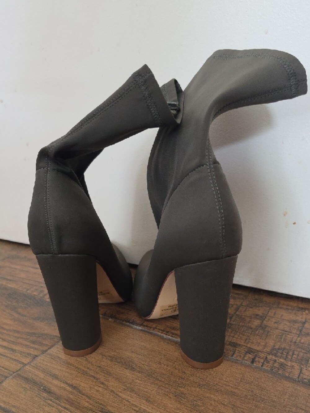 Liliana Olive High Heel Ankle Boots - Picture 3 of 3